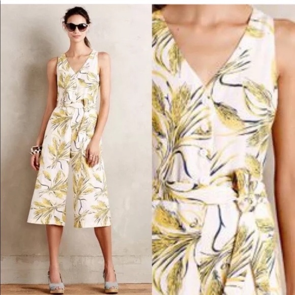 elevenses Pants - Anthropologie cropped jumpsuit